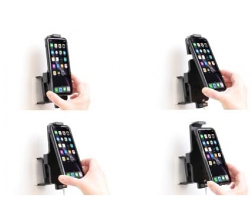 Brodit houder Apple iPhone XR/11 met skin (lightning->USB)
