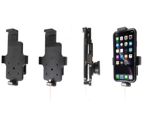 Brodit houder Apple iPhone XR/11 met skin (lightning->USB)