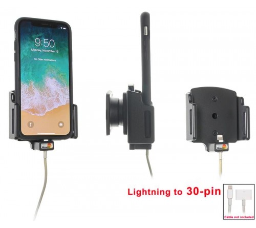 Brodit houd.verstelb.Apple iPhone X/XR/11 lightning->30 pin