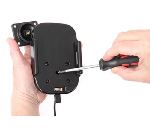 Brodit houder/lader Qi Apple iPhone XR/11 USB sig.plug