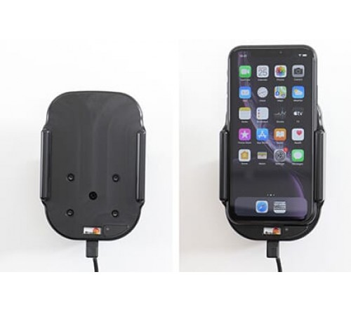Brodit houder/lader Qi Apple iPhone XR/11 USB sig.plug