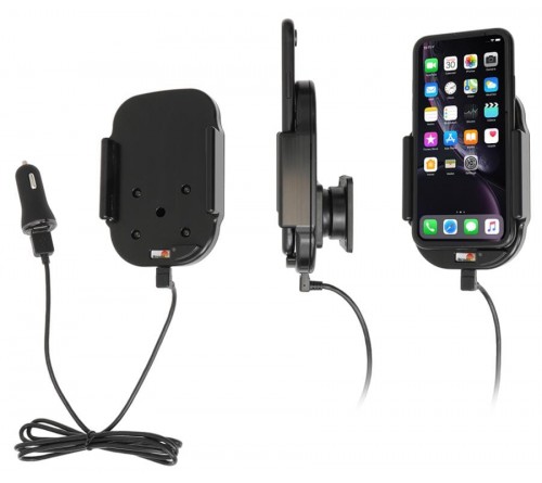 Brodit houder/lader Qi Apple iPhone XR/11 USB sig.plug