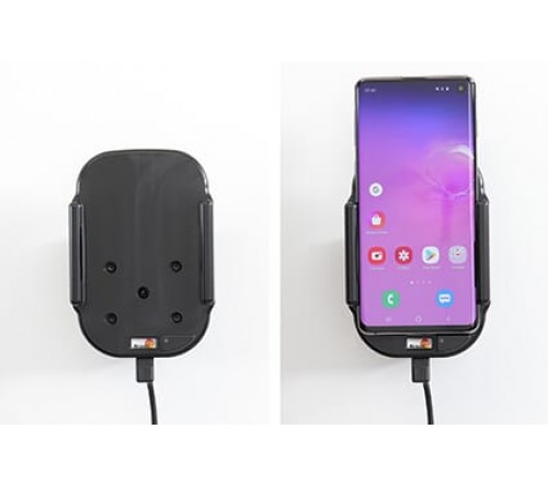 Brodit houder/lader Qi Samsung Galaxy S10 USB sig.plug