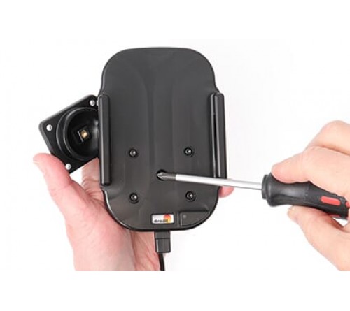 Brodit houder/lader Qi Apple iPhone 12/12 Pro USB sig.plug