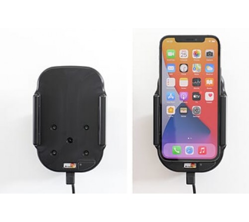 Brodit houder/lader Qi Apple iPhone 12/12 Pro USB sig.plug