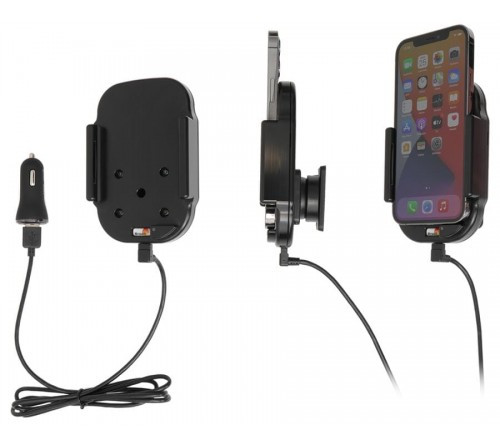 Brodit houder/lader Qi Apple iPhone 12/12 Pro USB sig.plug