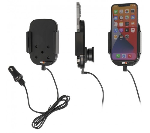 Brodit houder/lader Qi Apple iPhone 12 Pro Max USB sig.plug