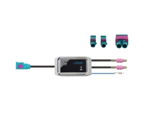 Antennesplitter AM/FM 15cm + fantom dubbel Fakra M - Fakra F