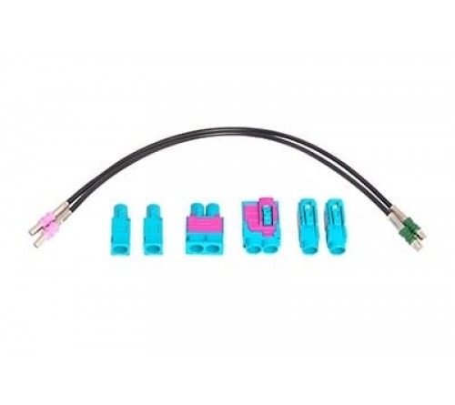 adapterkabel 20 cm Fakra M - Fakra F code Z enkel/dubbel