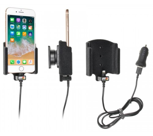 Brodit houder/lader Apple iPhone 8/ SE 2 USB sig.plug-padded