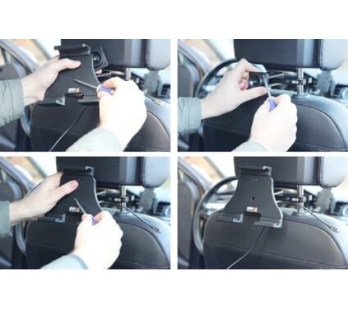 Brodit h/l Tablet verstelb 120-150mm usb-C-usb-A sig.