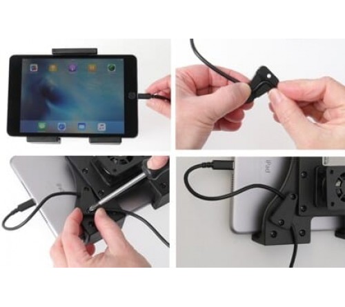 Brodit h/l tablet verstelb.120-150 mm met USB sig.-Lightning
