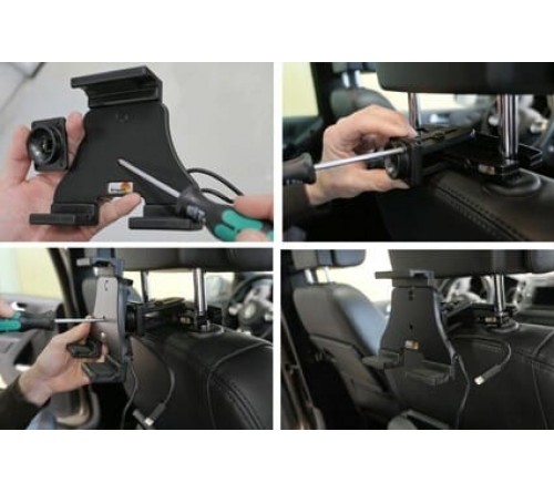 Brodit h/l Tablet verstelb 120-150mm lightning-usb-A sig.