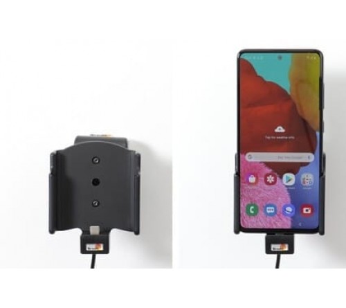 Brodit houder/lader Samsung Galaxy A51 USB sig.plug