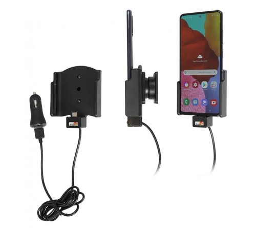 Brodit houder/lader Samsung Galaxy A51 USB sig.plug