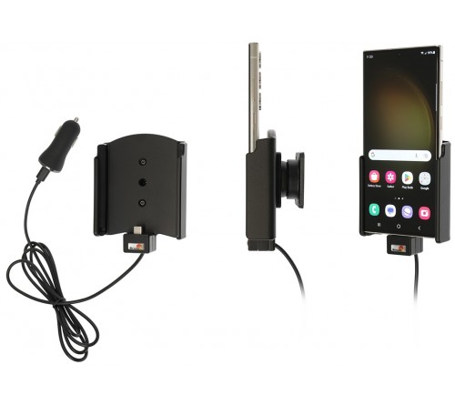 Brodit houder/lader Samsung Galaxy S23 Ultra USB sig.plug