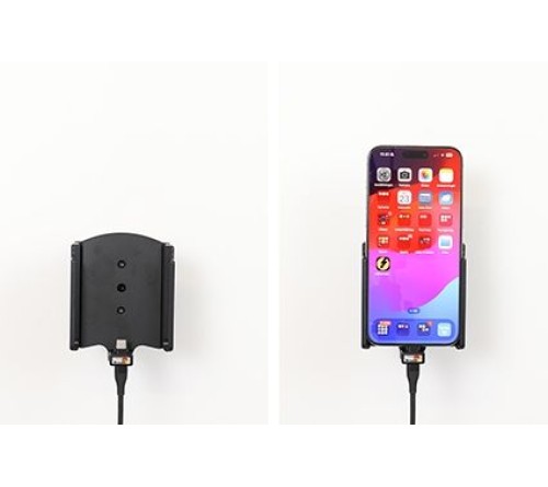 Brodit houder/lader Apple iPhone 15 Pro Max usbC sig.plug