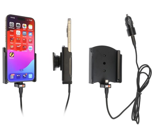 Brodit houder/lader Apple iPhone 15 Pro Max usbC sig.plug