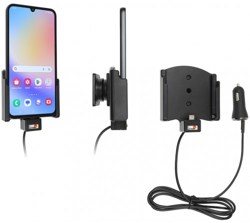 Brodit houder/lader Samsung Galaxy A34 5G USB sig.plug