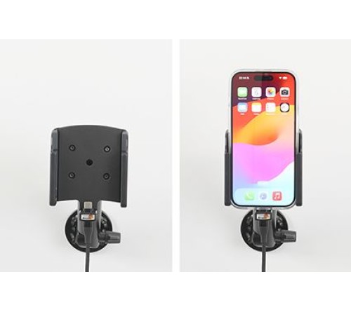 Brodit houder/lader Apple iPhone 15 Pro USB sig - with case