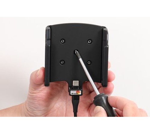 Brodit houder/lader Samsung S24 Plus USB sig.plug -with case