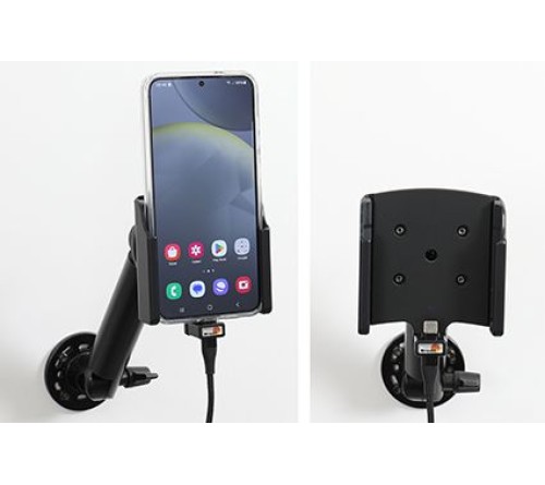Brodit houder/lader Samsung S24 Plus USB sig.plug -with case