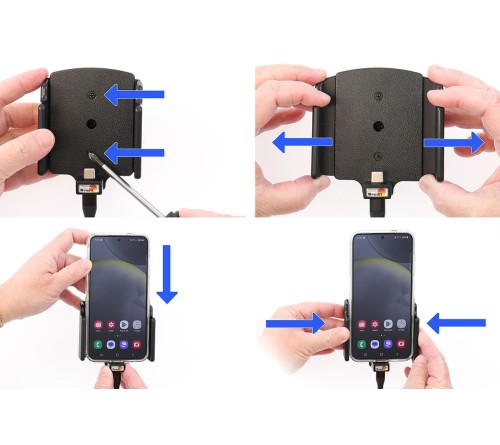 Brodit h/l usb-C verstelb 70-83/2-10mm usb-C sig.