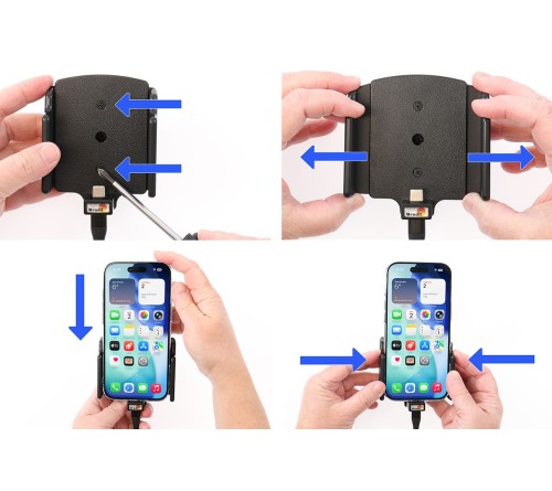 Brodit h/l usb-C verstelb 70-83/2-10mm usb-C sig. iPh.Air