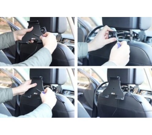 Brodit h/l Tablet verstelb 140-195mm usb-C-usb-A fixed