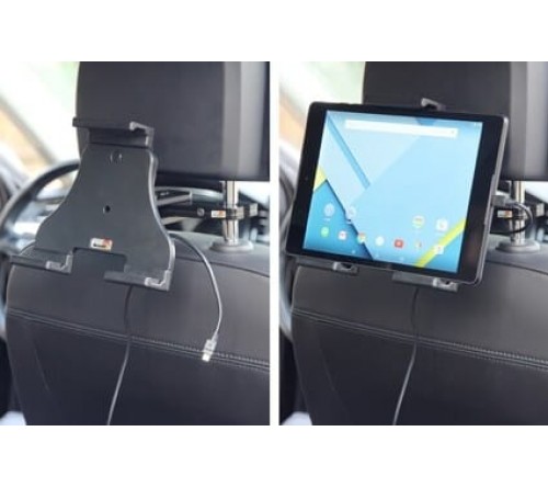 Brodit h/l Tablet verstelb 140-195mm usb-C-usb-A fixed