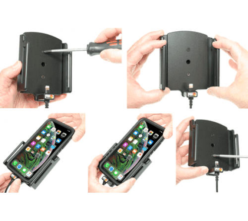 Brodit h/l lightning verstelb 80-94/2-10mm usb-A fixed