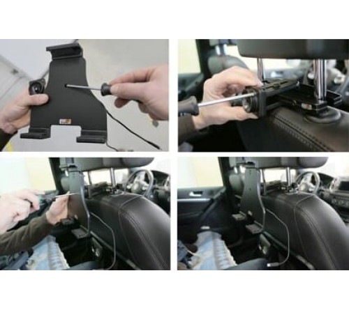 Brodit h/l Tablet verstelb 180-230mm lightning-usb-A fixed