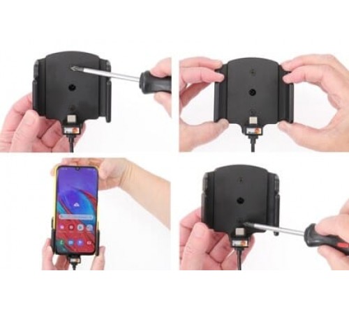 Brodit h/l usb-C verstelb 62-77/2-10mm usb-A fixed