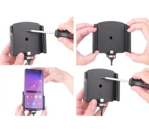 Brodit h/l usb-C verstelb 75-89/2-10mm usb-A fixed