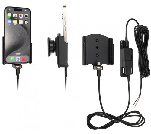Brodit houder/lader Apple iPhone 15/15 Pro- fixed instal.