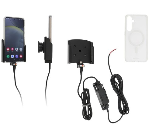 Brodit houder/lader Samsung S24 Plus fixed - with case