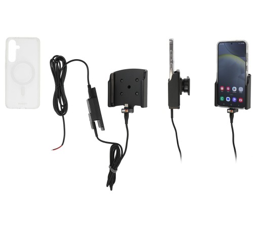 Brodit houder/lader Samsung S24 Plus fixed - with case