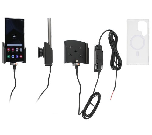 Brodit houder/lader Samsung S24 Ultra fixed - with case