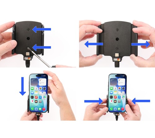 Brodit h/l usb-C verstelb 70-83/2-10mm usb-C fixed iPh.Air