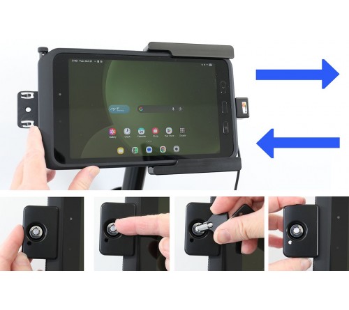 Brodit h/l Samsung Tab Active 5 fixed USB -skin - LOCK