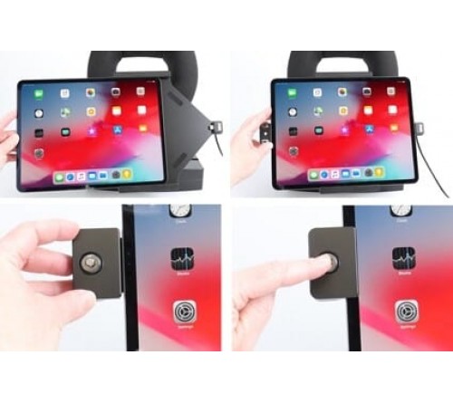 Brodit h/l Apple iPad Pro 12.9 ('18-) USB sig.plug LOCK-keys
