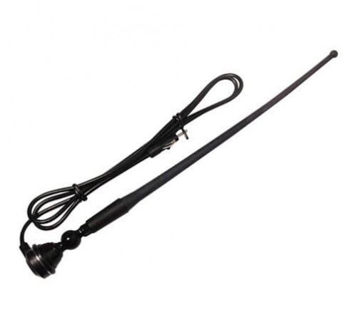 Antenne AM/FM opbouw rubber verstelbaar 40 cm kabel 1.5 mtr