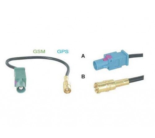 adapterkabel 15 cm Fakra M - SMB F