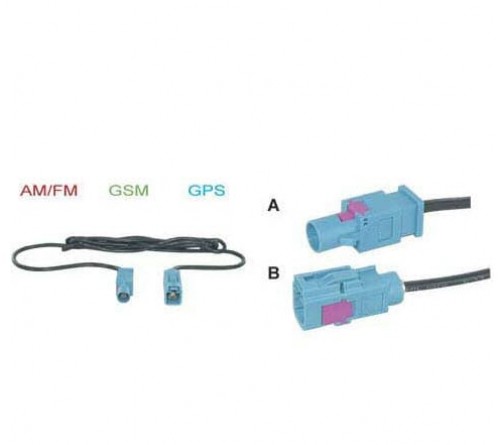 Verlengkabel 100 cm Fakra M - Fakra F code Z