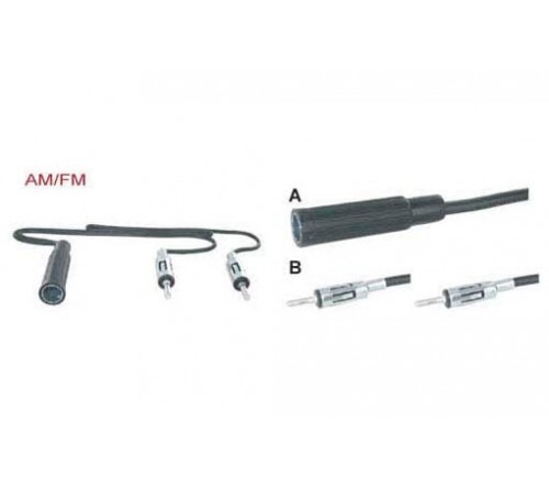 adapterkabel 40 cm Y splitter 2x DIN M - DIN F 1x
