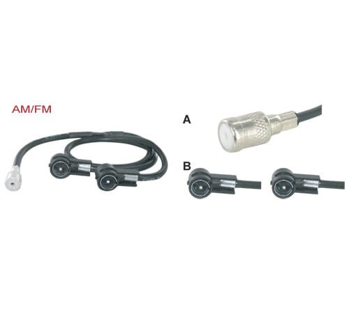 adapterkabel 20 cm Y splitter 2 x ISO M - ISO F 1 x