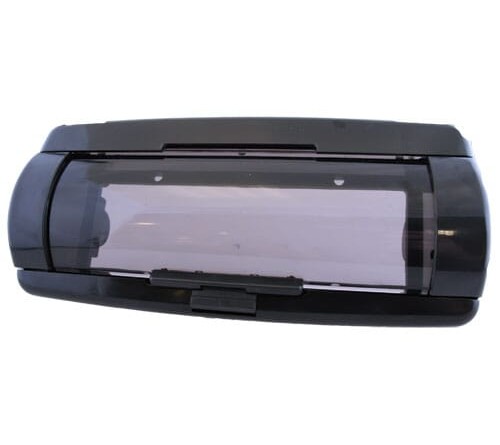 1-DIN frame Universeel front met waterdichte afscherming  zw