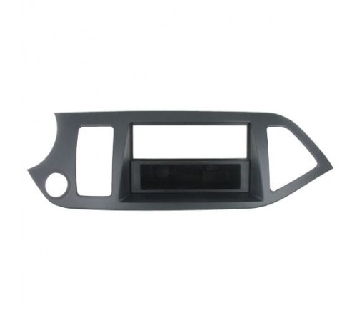 1-DIN frame Kia Picanto 11- met start/stop gat  zwart