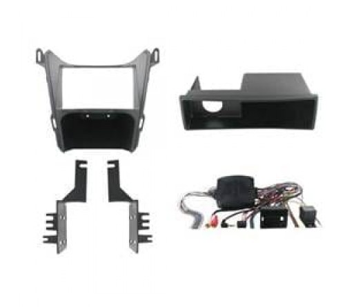 2-DIN frame Chevrolet Equinox  GMC Terrain en adapter  zwart