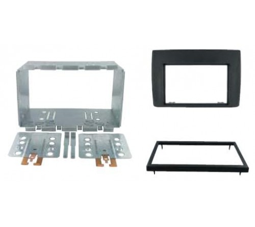 2-DIN frame Fiat Stilo 01-07 zwart.
